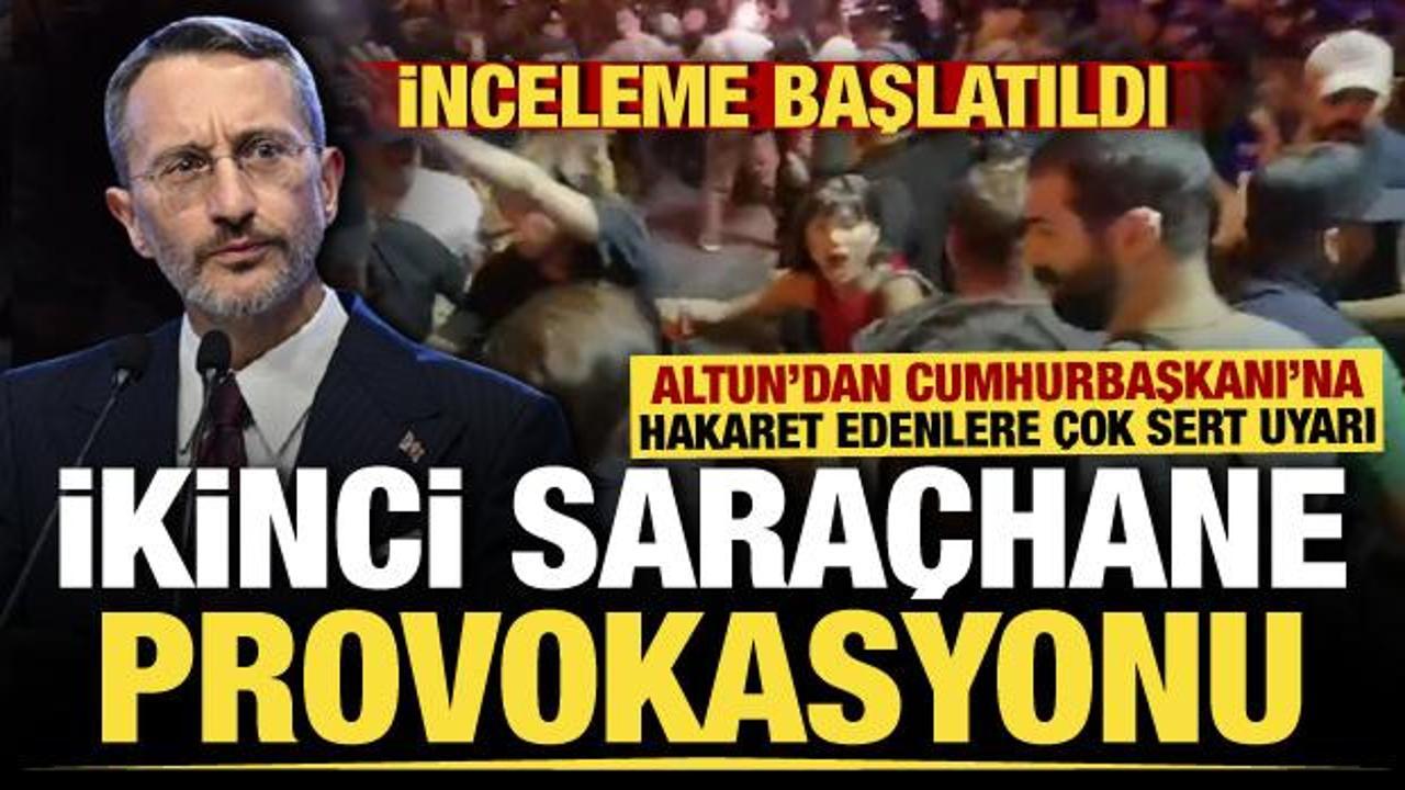 Saraçhane'de Cumhurbaşkanı Erdoğan'a hakaret! İnceleme başlatıldı