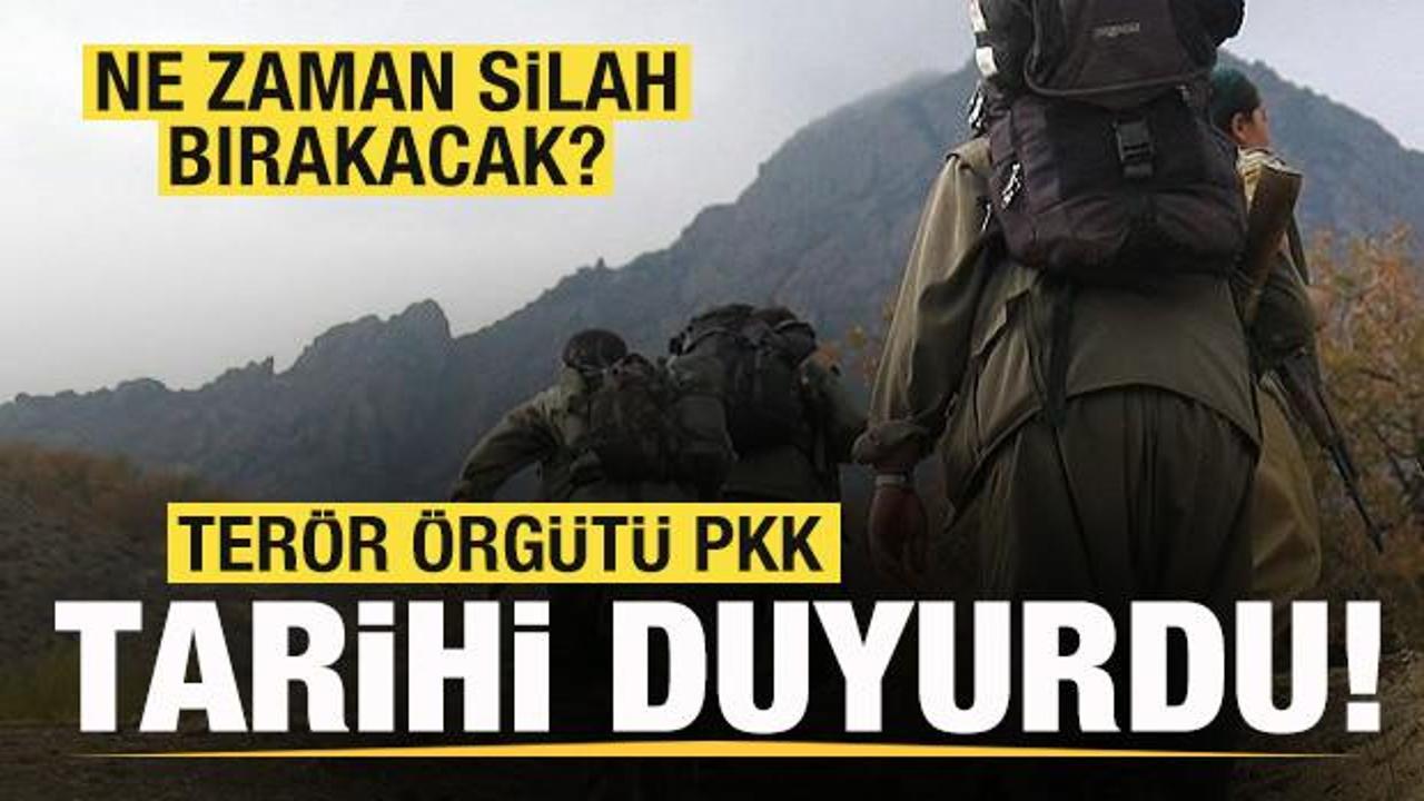 Ter&ouml;r &ouml;rg&uuml;t&uuml; PKK tarihi duyurdu! Ne zaman silah bırakacak?