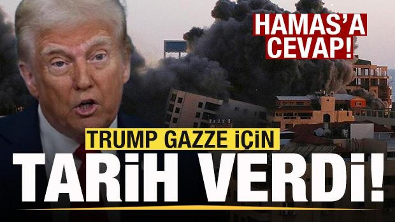 Trump Gazze i&ccedil;in tarih verdi! Hamas'a cevap