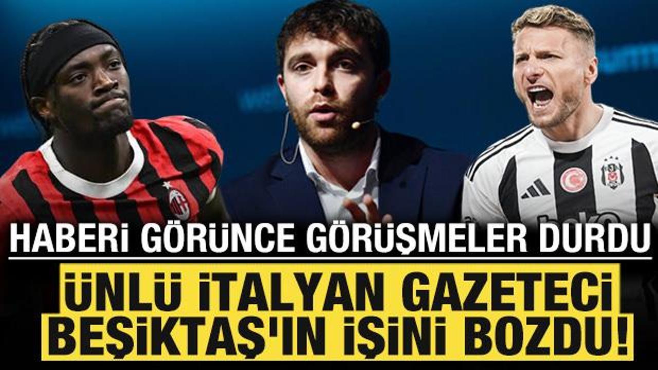 &Uuml;nl&uuml; gazeteci Beşiktaş'ın işini bozdu! Haberi g&ouml;r&uuml;nce g&ouml;r&uuml;şmeler durdu