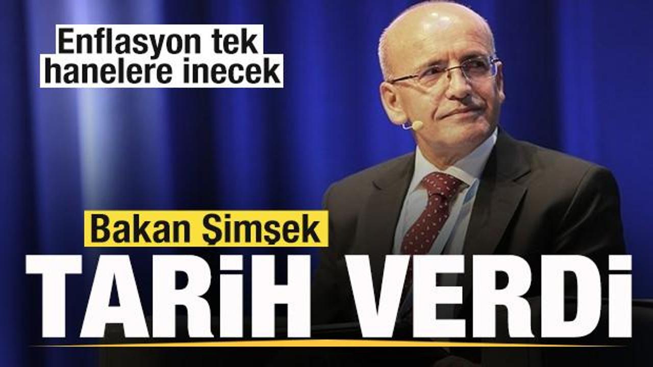 Bakan Şimşek tarih verdi! Enflasyon tek hanelere inecek