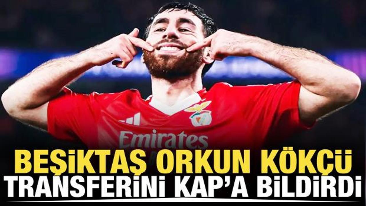 Beşiktaş Orkun K&ouml;k&ccedil;&uuml;'y&uuml; resmen duyurdu! Forma numarası belli oldu