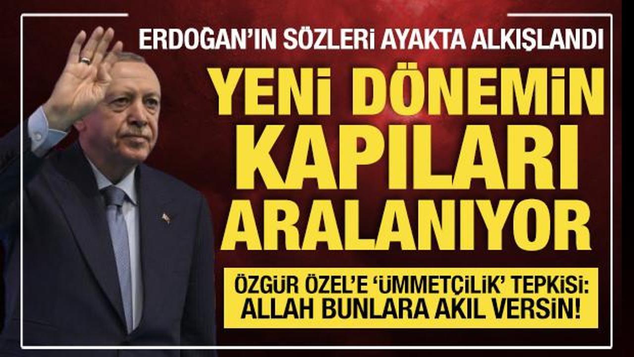 Cumhurbaşkanı Erdoğan'dan &Ouml;zg&uuml;r &Ouml;zel'e '&uuml;mmet&ccedil;ilik' tepkisi
