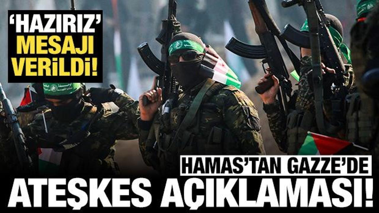 Hamas'tan son dakika rehine ve ateşkes açıklaması! 