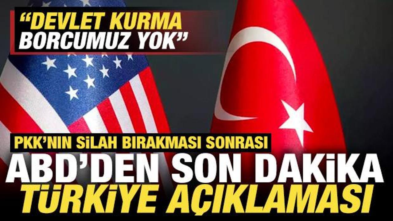 PKK'nın silah bırakması sonrası ABD'den son dakika Türkiye açıklaması! "Dünyanın en iyisi"