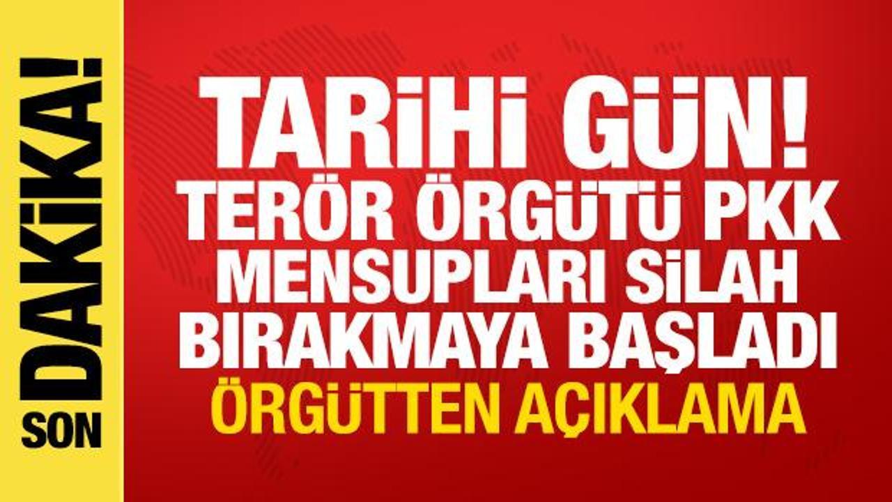 Terör örgütü PKK silah bırakmaya başladı