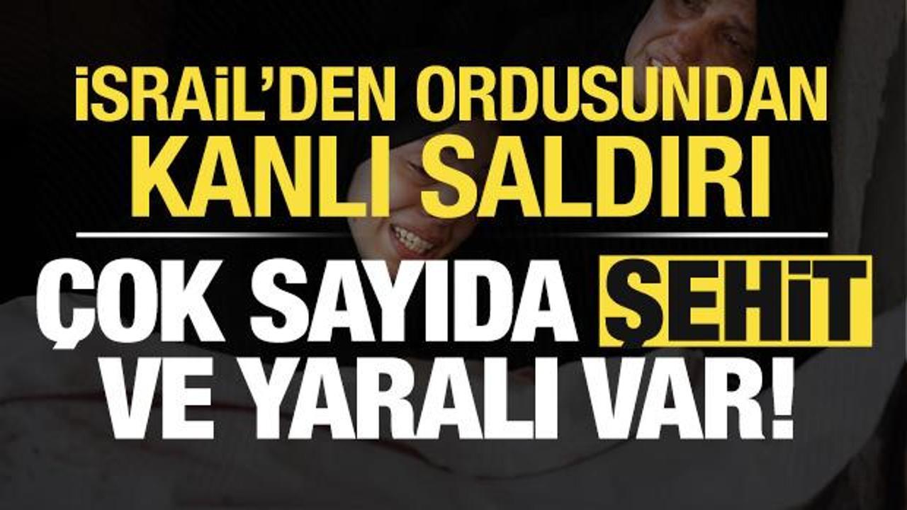 Son dakika: İsrail'den kanlı saldırı! Çok sayıda şehit ve yaralı var...