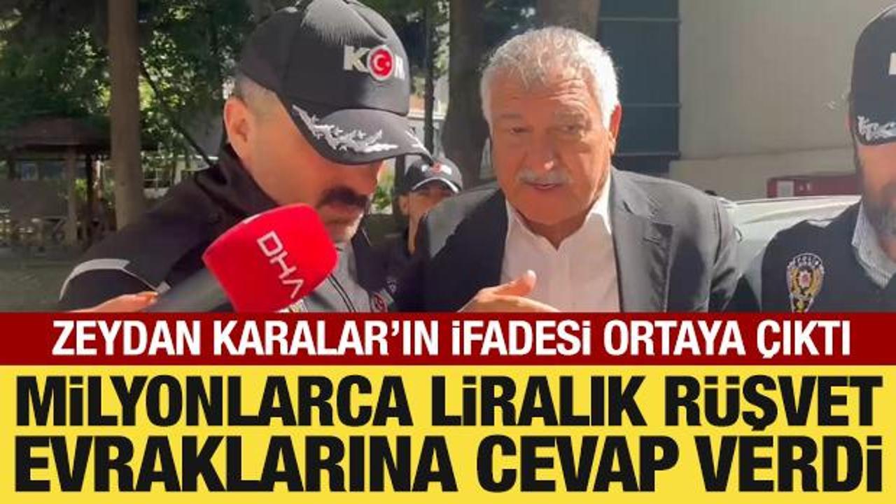 Zeydan Karalar'ın ifadesi ortaya çıktı: Belgeler sunuldu! Rüşveti inkar etti