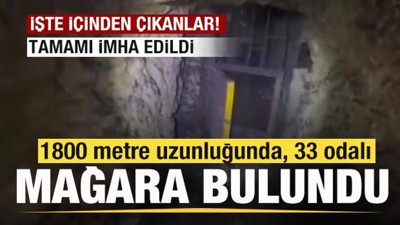 1800 metre uzunluğunda, 33 odalı mağara bulundu! İşte içinden çıkanlar