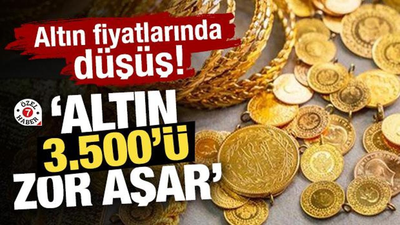 Altın fiyatlarında düşüş: “Altın 3.500’ü zor aşar”