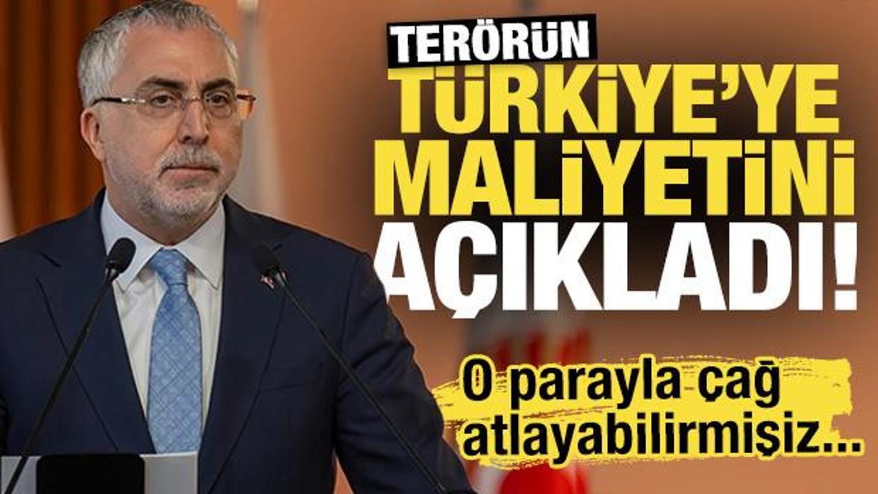 Bakan Işıkhan, terörün faturasını açıkladı: İşte Türkiye'ye maliyeti...