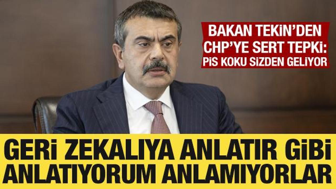 Bakan Tekin'den Muharrem İnce'ye LGS tepkisi: Pis koku CHP'den geliyor
