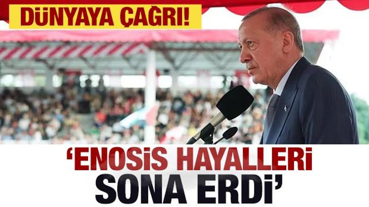 Erdoğan'dan dünyaya çağrı! Çarpıcı açıklama: Hayalleri sona erdi