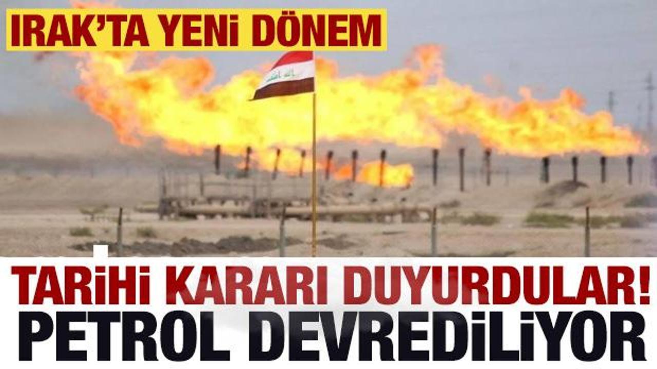 Irak'tan tarihi petrol kararı! Teslim edilecek