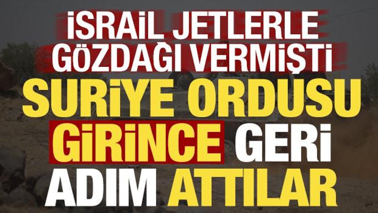 İsrail gözdağı vermişti! Suriye'de son dakika gelişmesi: Ordu girdi, geri adım attılar...