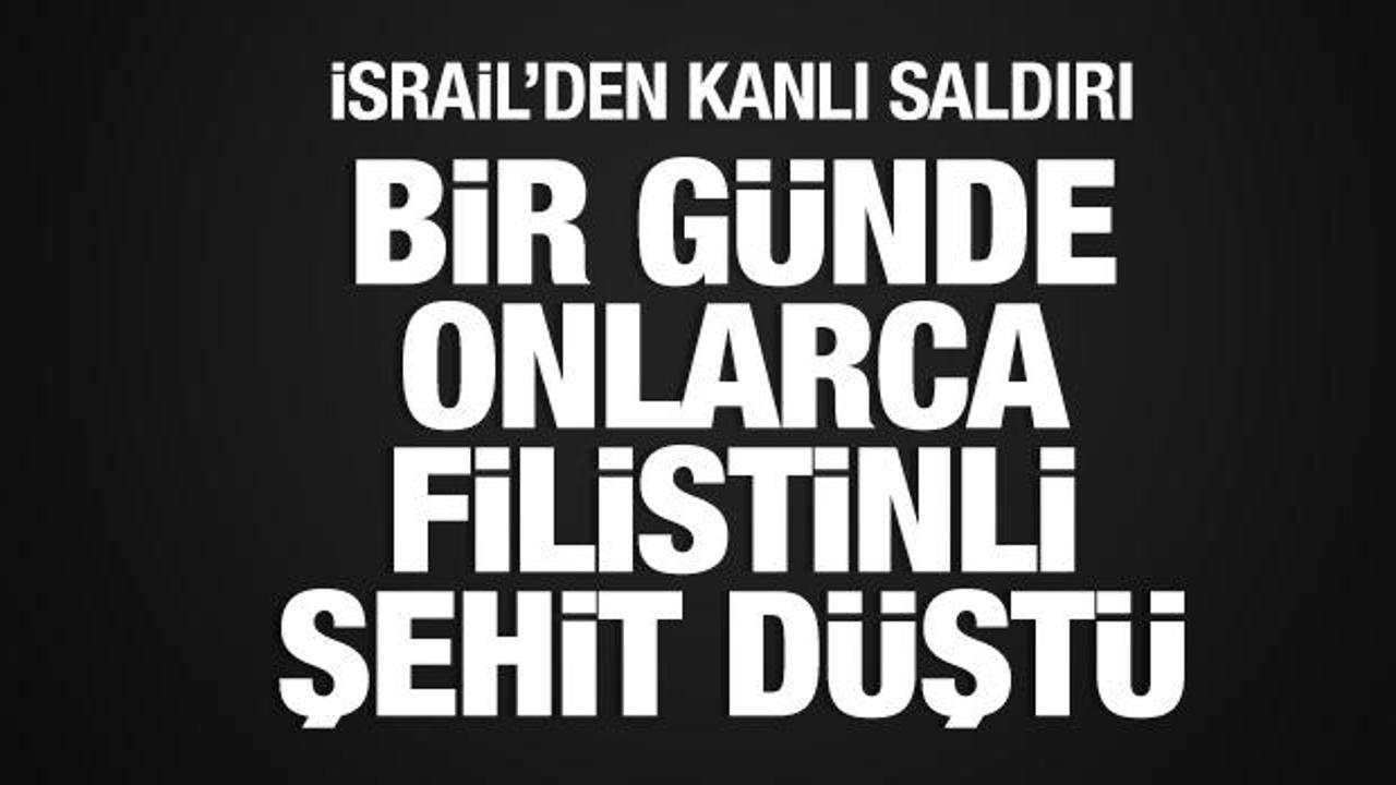 İsrail'den kanlı saldırı: 130 Filistinli şehit düştü