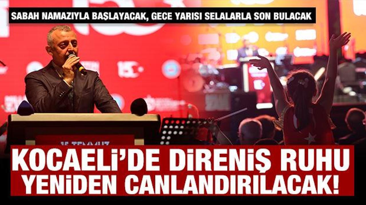 Kocaeli B&uuml;y&uuml;kşehir, direniş ruhunu yeniden yaşatacak