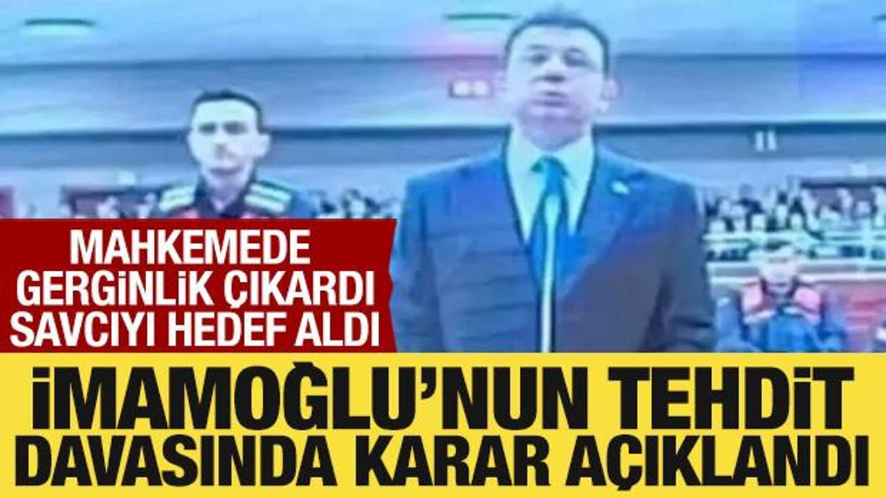 Son Dakika: İmamoğlu'nun tehdit davasından aldığı ceza belli oldu