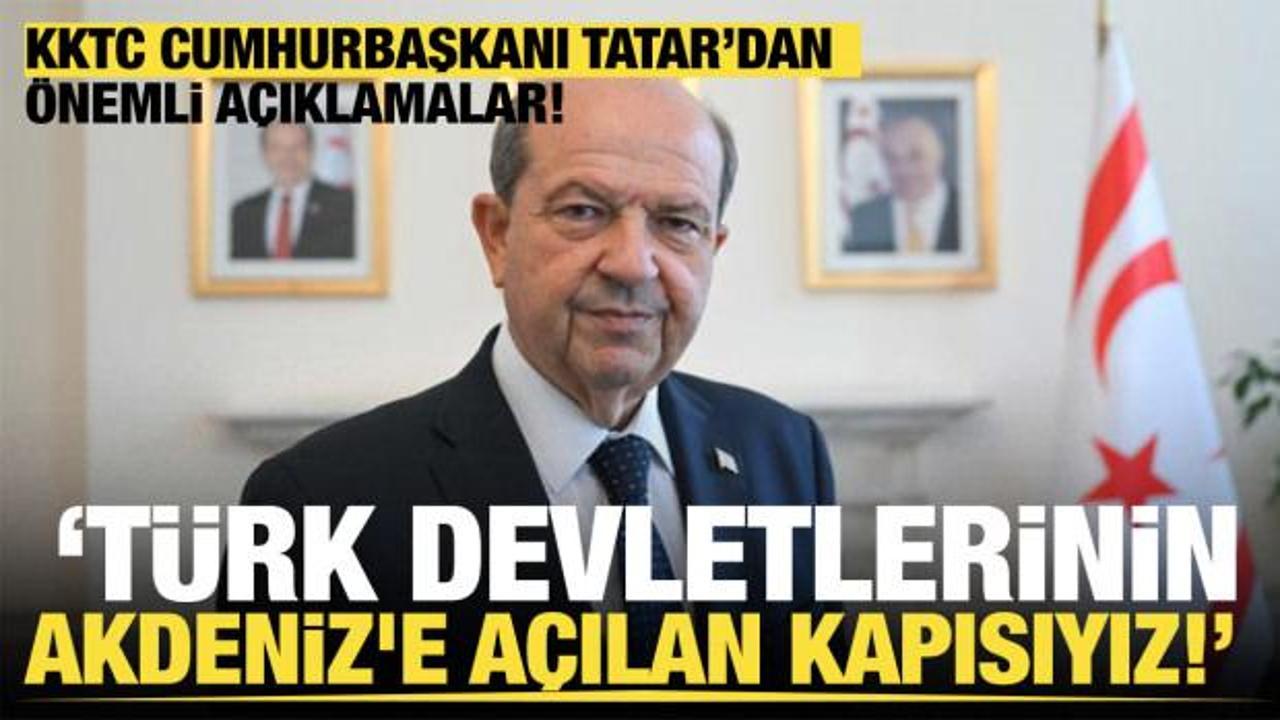 Son dakika... KKTC Cumhurbaşkanı Tatar TRT'ye konuştu!