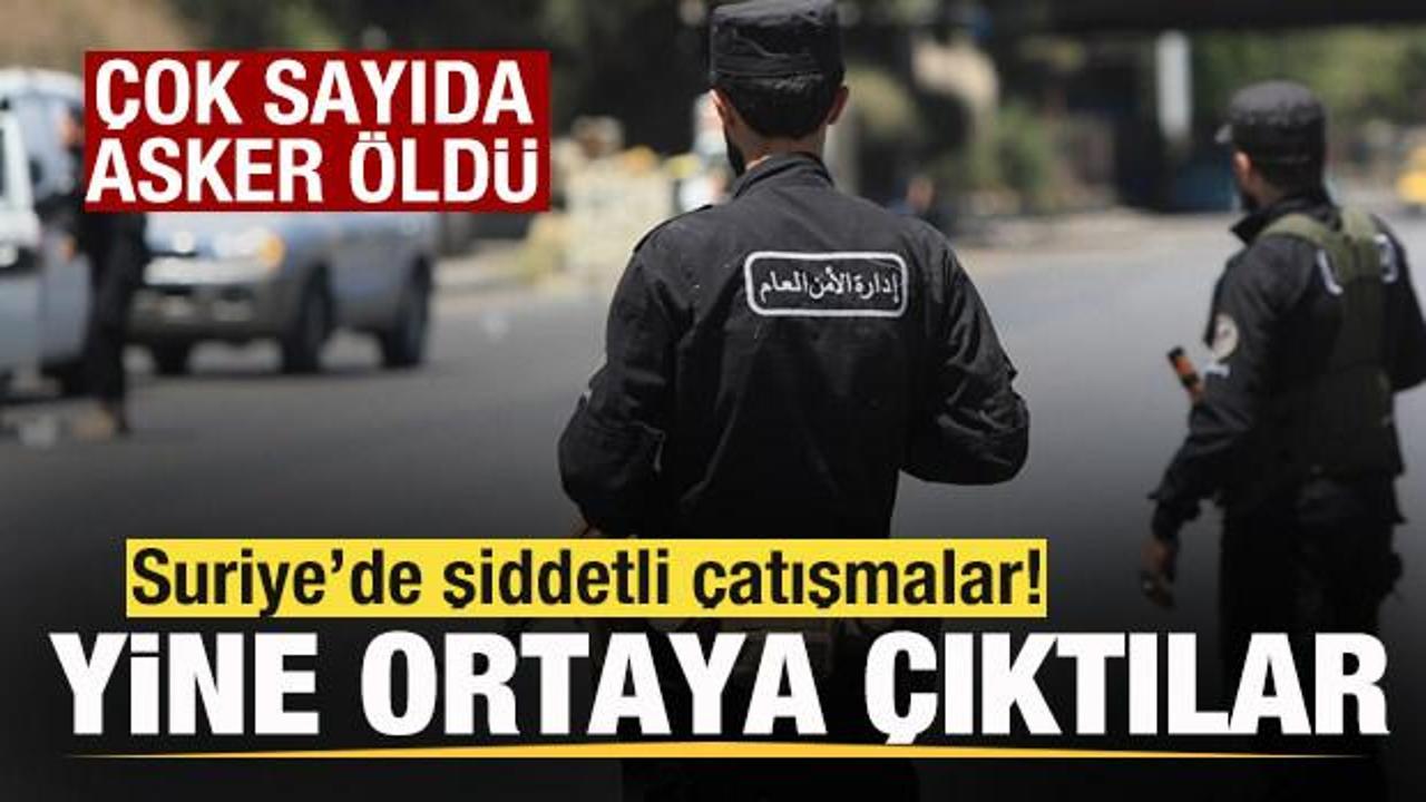 Suriye'de şiddetli çatışmalar! Çok sayıda asker öldü! Başrolde yine onlar var