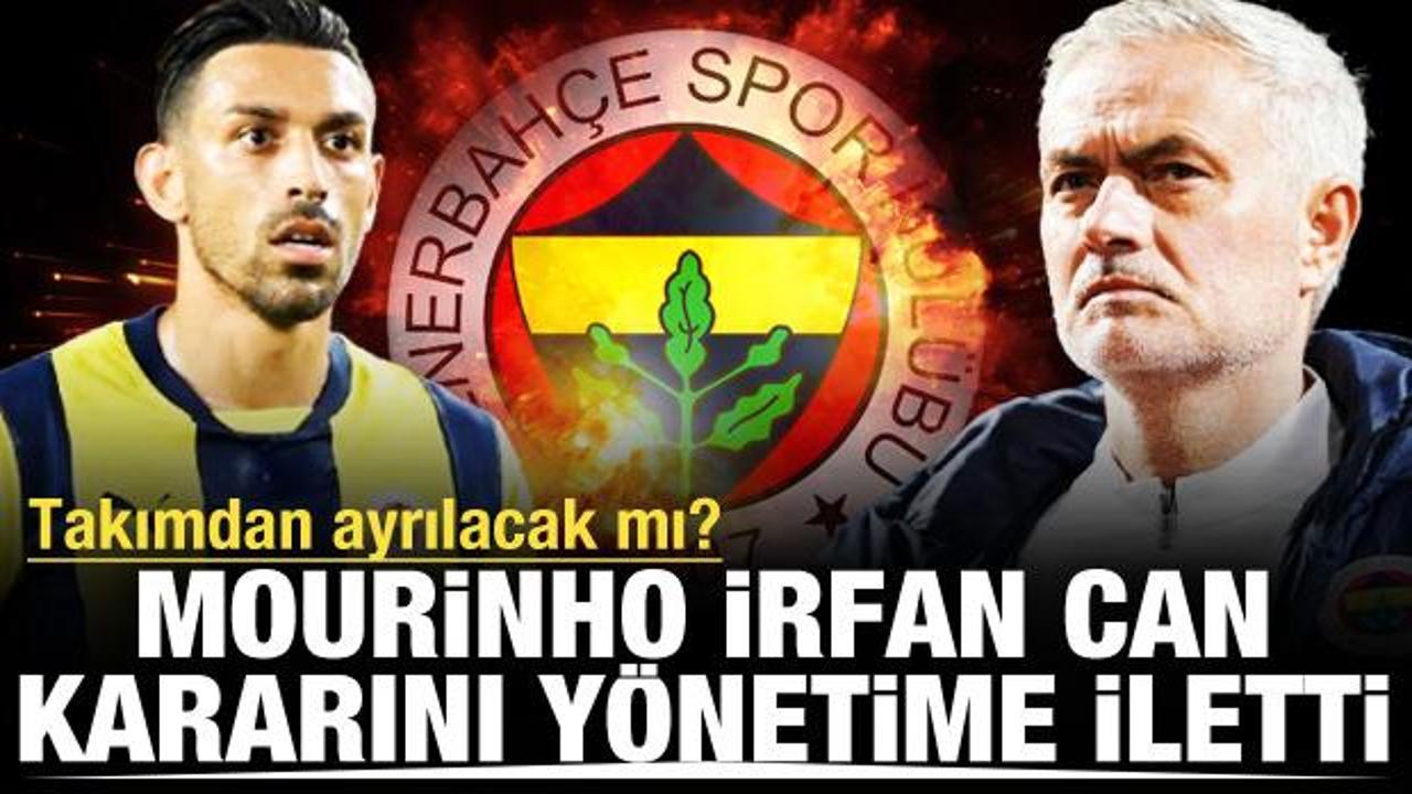 Takımdan ayrılacak mı? Mourinho'dan y&ouml;netime İrfan Can Kahveci raporu!