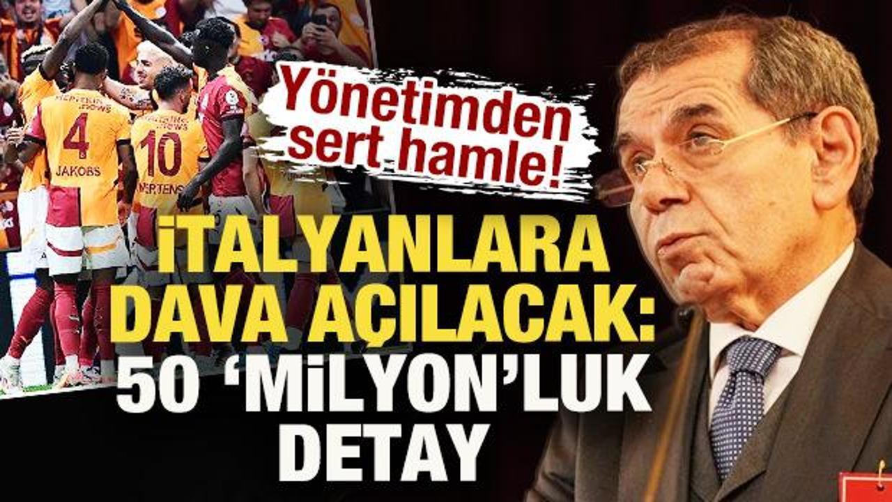 Y&ouml;netimden sert hamle! Galatasaray, İtalyanlara dava a&ccedil;acak: 50 milyon euro detayı 