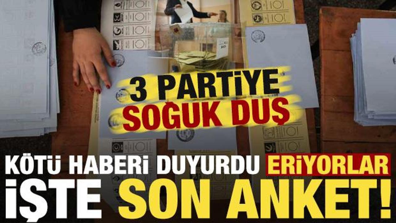 3 partiye soğuk duş, kötü haberi duyurdu! Eriyorlar, işte GENAR'ın son anket sonuçları...