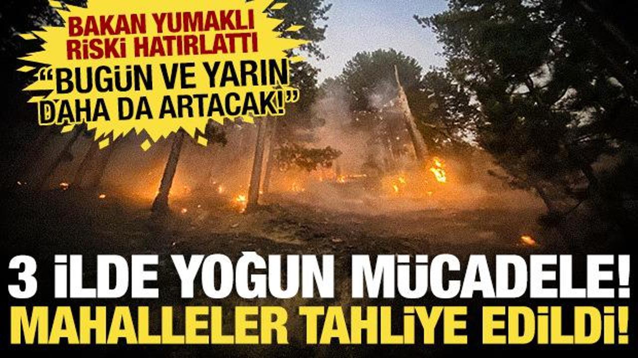 Kütahya'da alevler yeniden büyüdü! Ankara'dan da haber geldi: Siviller tahliye edildi!
