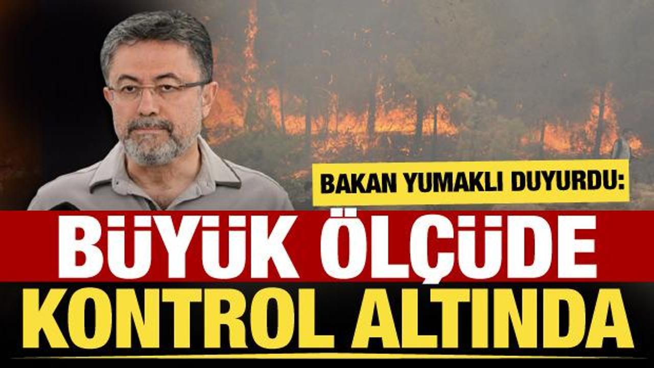 Bakan Yumaklı yangınlarla mücadelede son durumu açıkladı