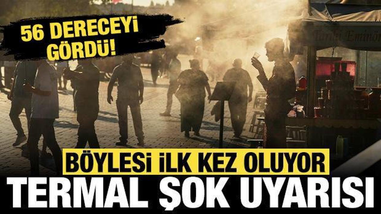 B&ouml;ylesi ilk kez oluyor: İstanbul'a termal şok uyarısı yapıldı!