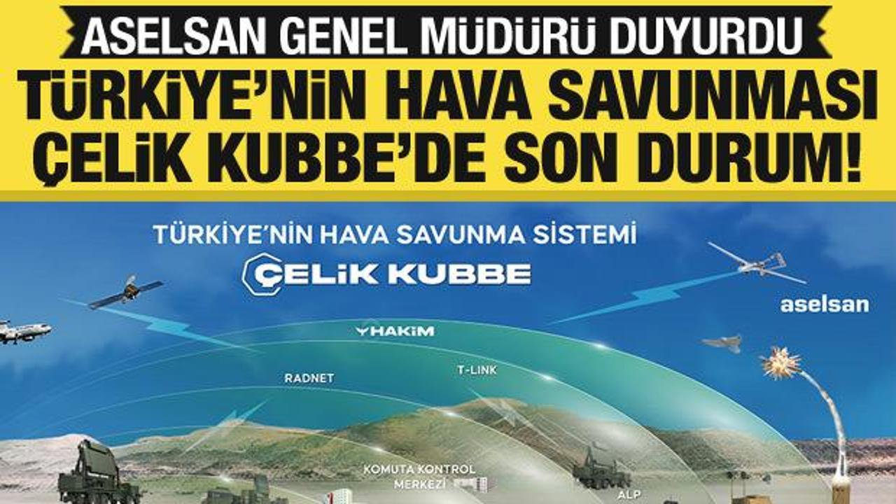 Çelik Kubbe'de son durum! ASELSAN Genel Müdürü açıkladı