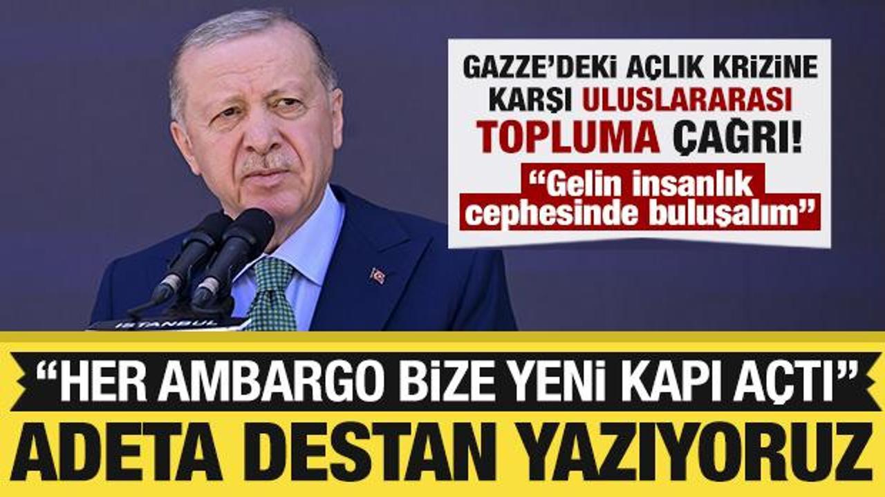 Cumhurbaşkanı Erdoğan'dan 'savunma sanayii' açıklaması: 'Destan yazıyoruz'