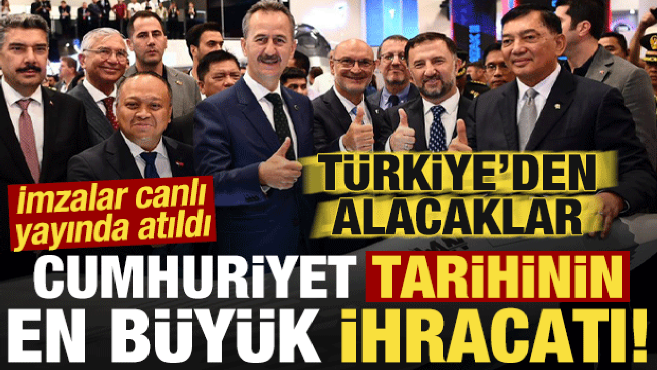Cumhuriyet tarihinin en büyüğü! İmzalar canlı yayında atıldı, Türkiye'den alacaklar