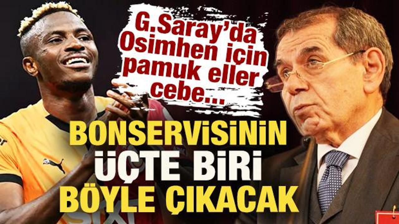 Galatasaray'da Osimhen i&ccedil;in pamuk eller cebe! Bonservisinin &uuml;&ccedil;te birini &ccedil;ıkaracak hamle 