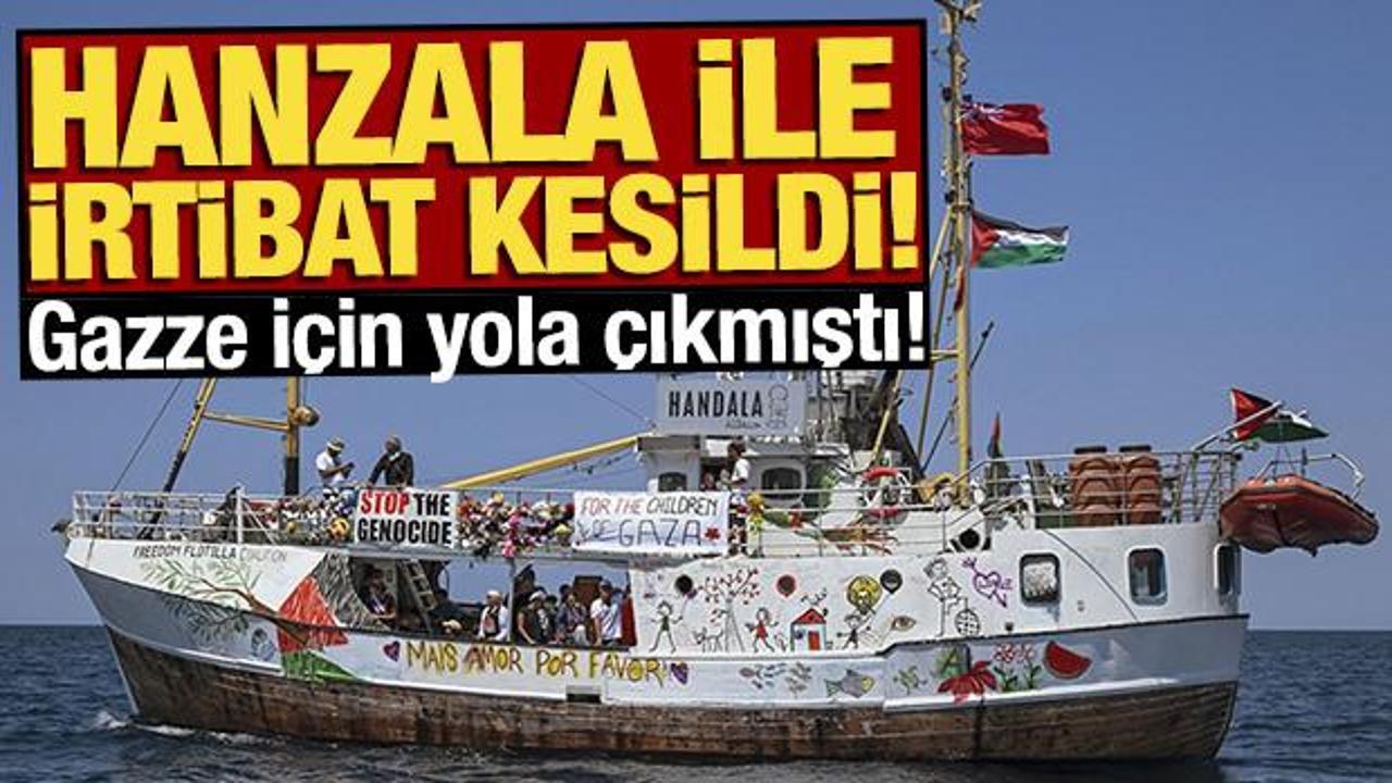 Gazze'ye giden Handala gemisiyle iletişim kesildi
