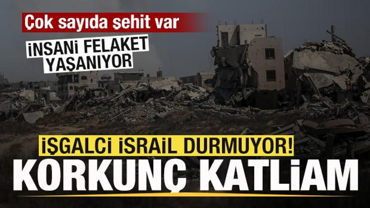 Katliam devam ediyor! İşgalci İsrail çadırları hedef aldı: Çok sayıda şehit var