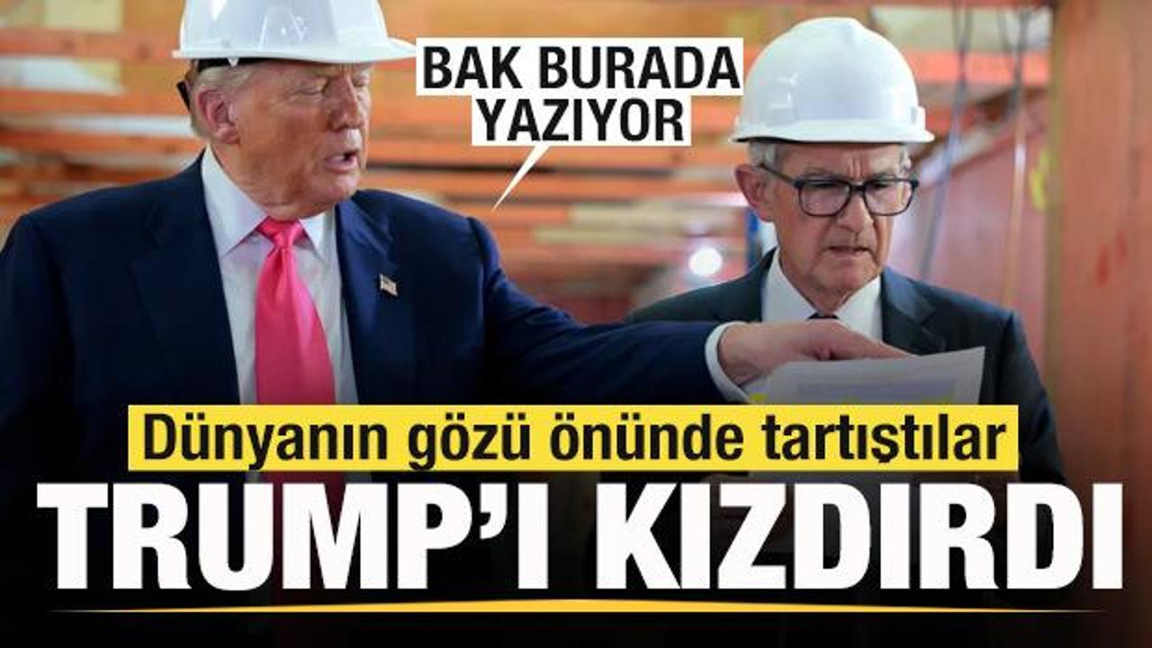 Powell Trump'ı kızdırdı! Canlı yayında d&uuml;nyanın g&ouml;z&uuml; &ouml;n&uuml;nde tartıştılar