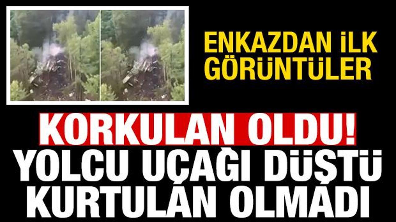 Rusya'da yolcu u&ccedil;ağı d&uuml;şt&uuml;! Kurtulan olmadı