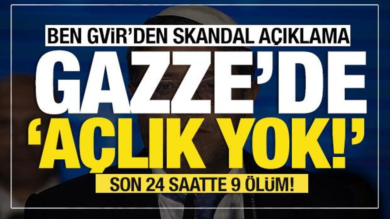 Son dakika...  Ben-Gvir, "Gazze'de a&ccedil;lık yok!" demişti...Son 24 saatte 9 &ouml;l&uuml;m!