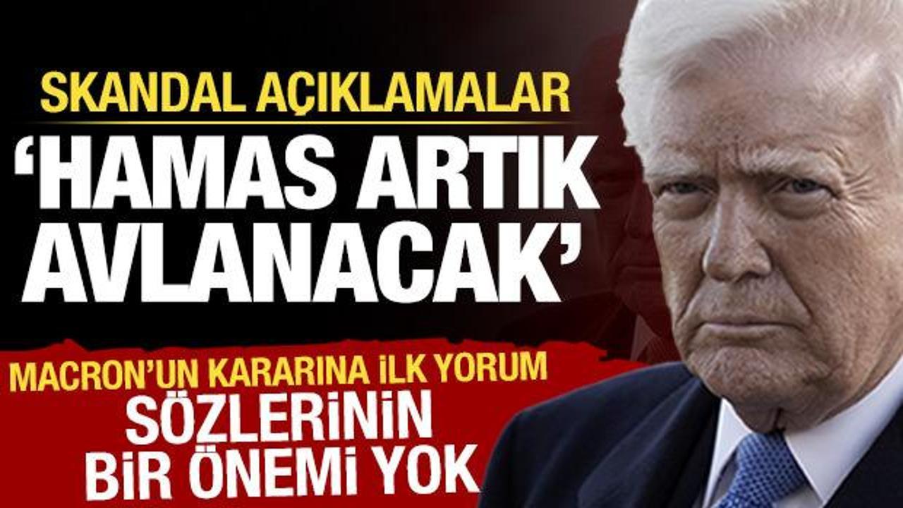 Trump'tan Macron'a: S&ouml;zlerinin ağırlığı yok! Hamas'la ilgili skandal &ccedil;ıkış