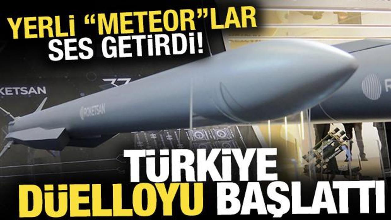 Yerli ''meteor''lar ses getirdi: Türkiye füze düellosunu başlattı
