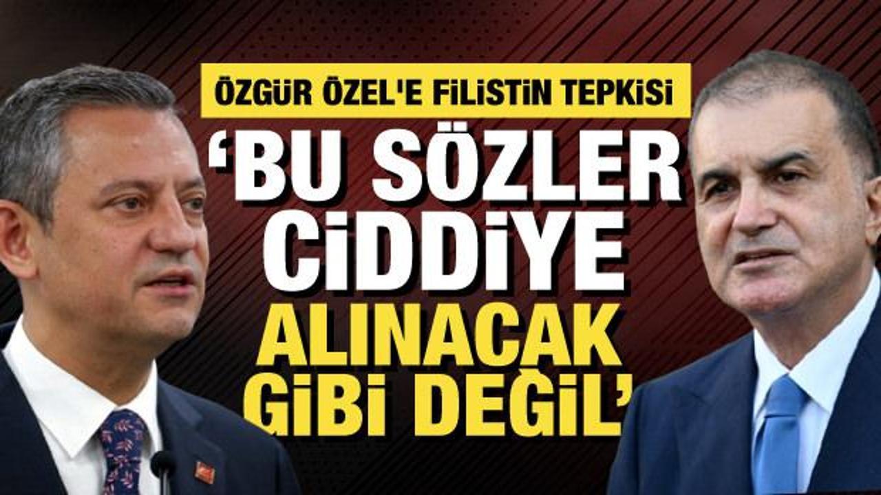 AK Parti Sözcüsü Ömer Çelik'ten Özgür Özel'e tepki: Filistin hassasiyetimizi sorgulayamaz