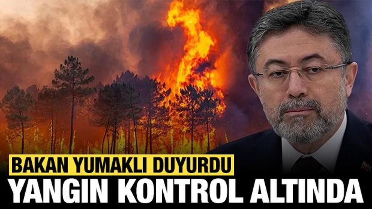 Bakan Yumaklı duyurdu: Bursa'daki yangın kontrol altına alındı!
