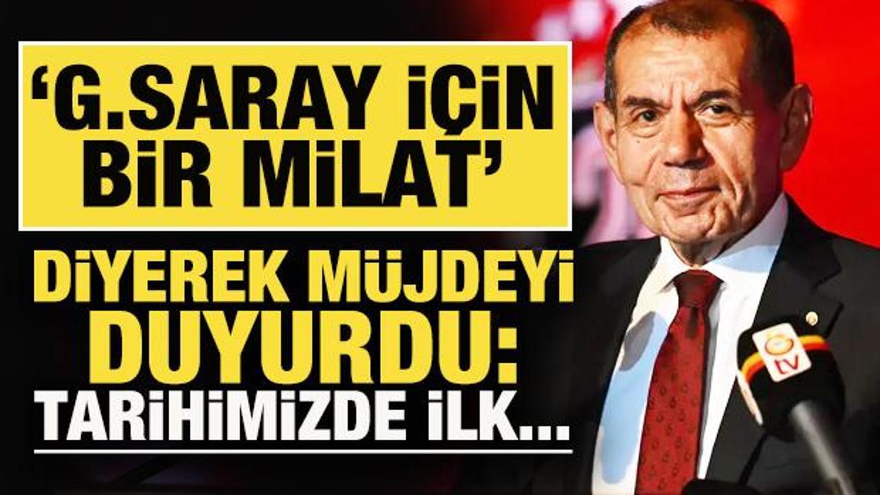 Dursun &Ouml;zbek, 'G.Saray i&ccedil;in bir milat' diyerek m&uuml;jdeyi duyurdu: Tarihimizde ilk...