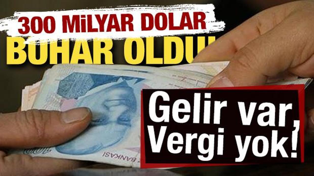 Gelir var, vergi yok: 300 milyar dolar buhar oldu! 