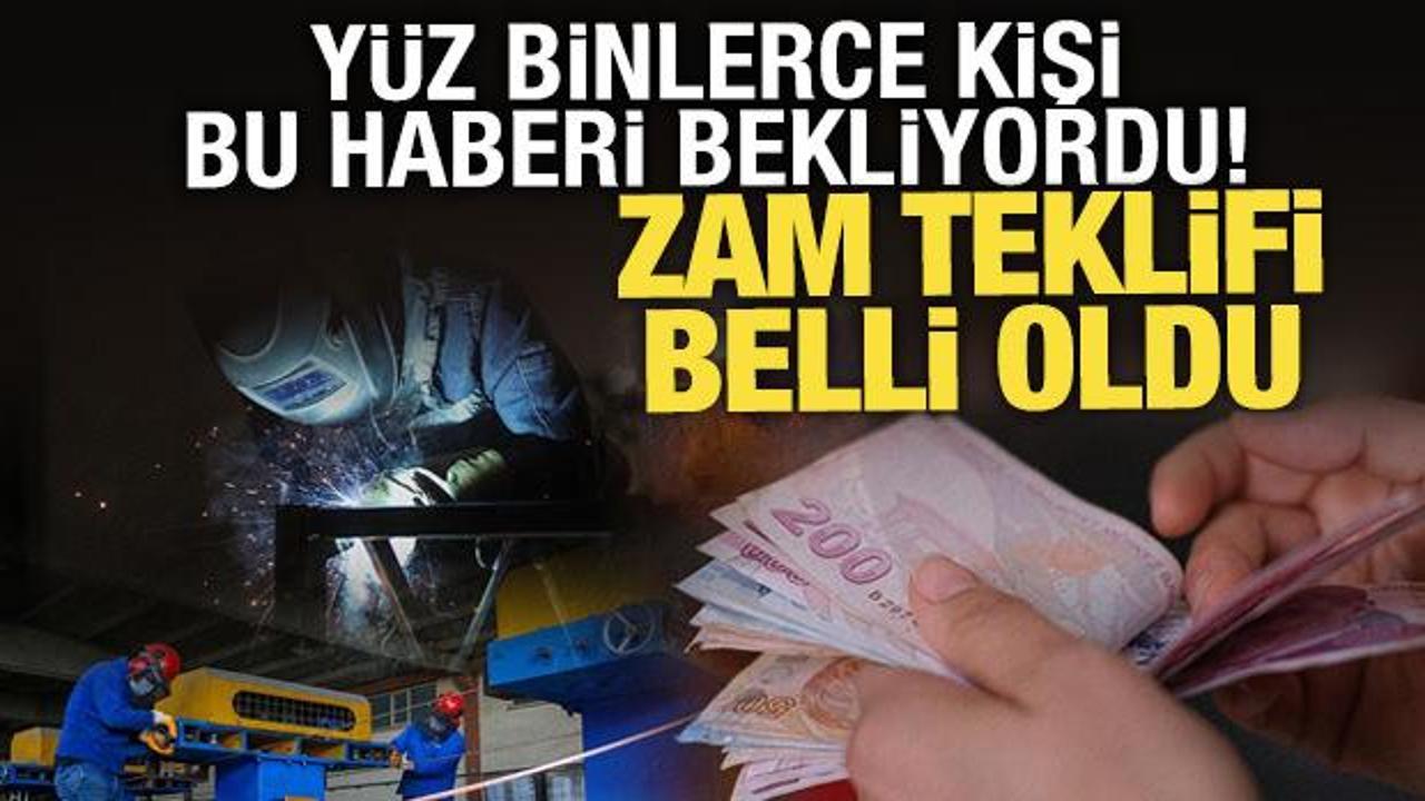 Kamu iş&ccedil;isinin zam teklifi belli oldu