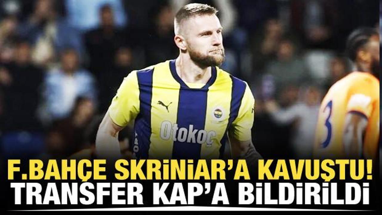 Skriniar Fenerbah&ccedil;e i&ccedil;in geldi! KAP'a bildirildi