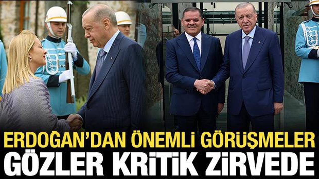 Son dakika: İstanbul'da Akdeniz zirvesi! Erdoğan'dan önemli görüşmeler