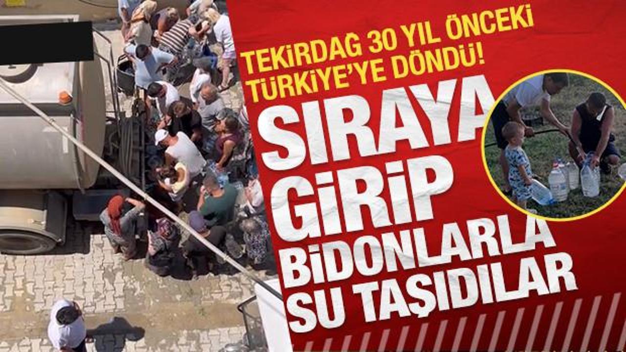Tekirdağ'da kriz derinleşiyor: Bidonlarla sıraya girdiler, yazlıkçılar şehri terk etti