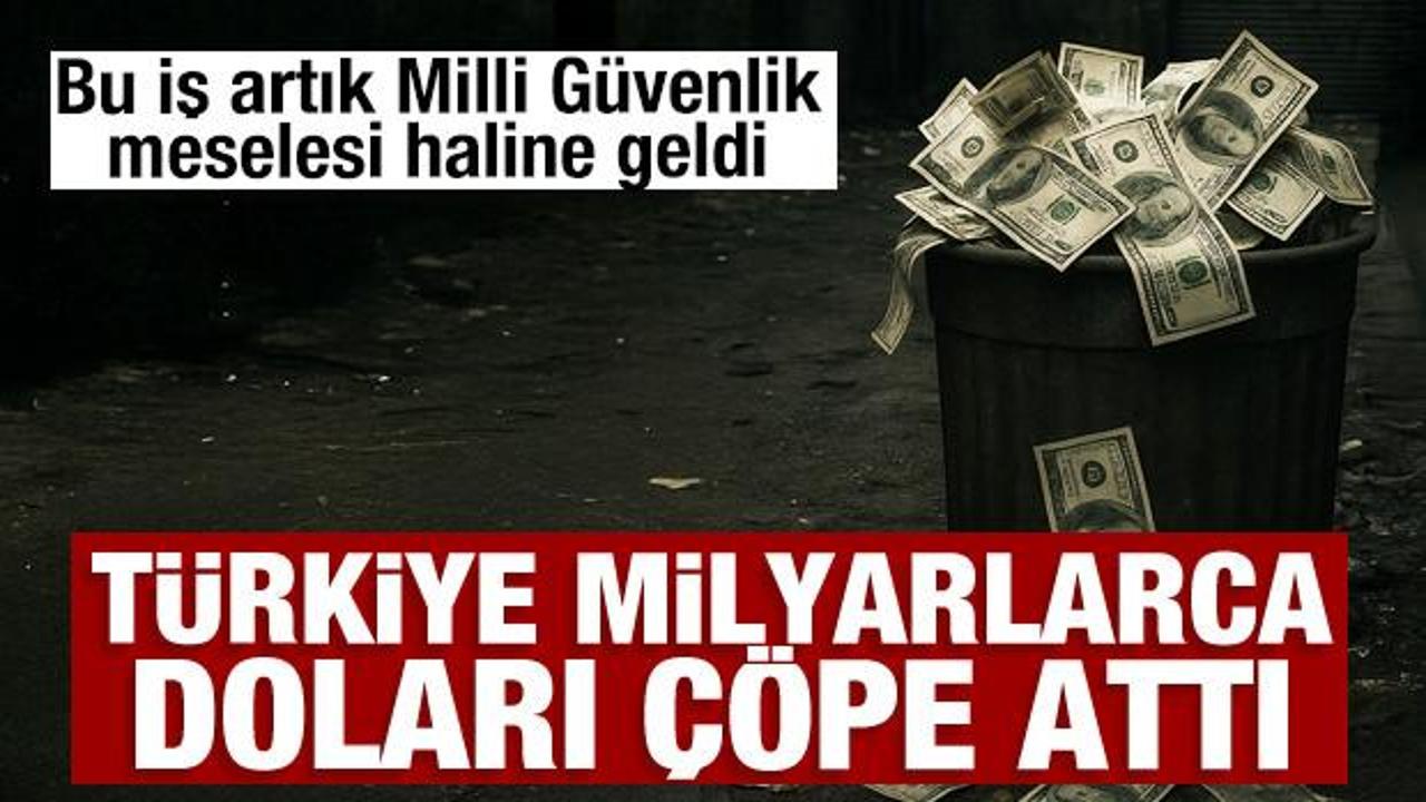 T&uuml;rkiye milyarlarca doları &ccedil;&ouml;pe attı: Bu iş milli g&uuml;venlik meselesidir!